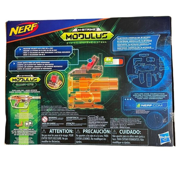 ✅Lot of 2 Nerf N-Strike Modulus Ghost Ops Shadow ICS-6 Blaster + Chronocanon - Picture 5 of 5